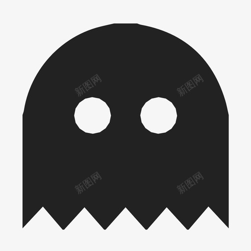 吃豆人鬼图标svg_新图网 https://ixintu.com 吃豆人鬼