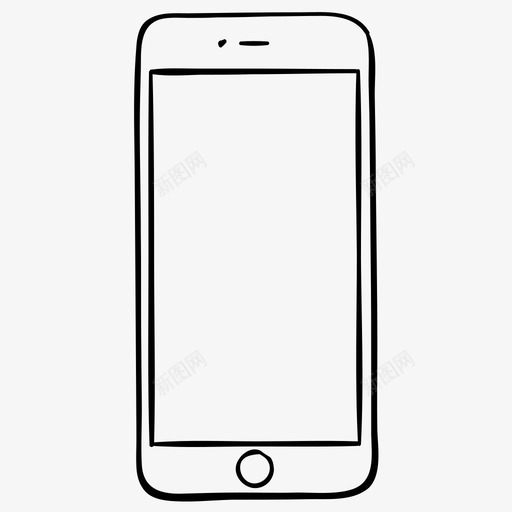 智能手机文章插图图标svg_新图网 https://ixintu.com iphone 展示品 插图 文章 智能手机 材料 物品 素描