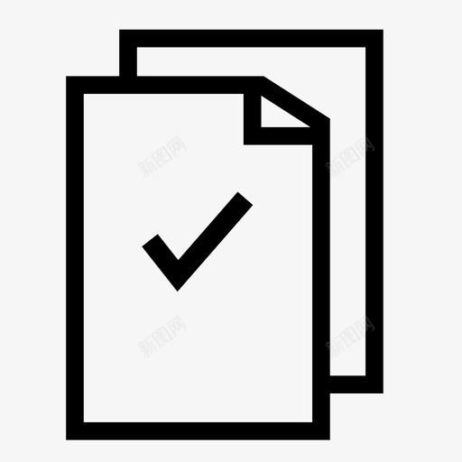 支票纸作家工作图标svg_新图网 https://ixintu.com 作家 办公室 好的 工作 打印纸 支票纸 文件 纸张 表格