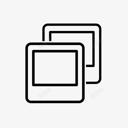 照片集图标svg_新图网 https://ixintu.com 图像 图片 多功能集 快照 摄影 摄影师 框架 照片 纸张 集