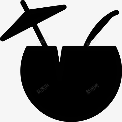 椰子汁椰子饮料热带饮料图标svg_新图网 https://ixintu.com 保健饮料 椰子水 椰子汁 椰子饮料 热带饮料 饮料