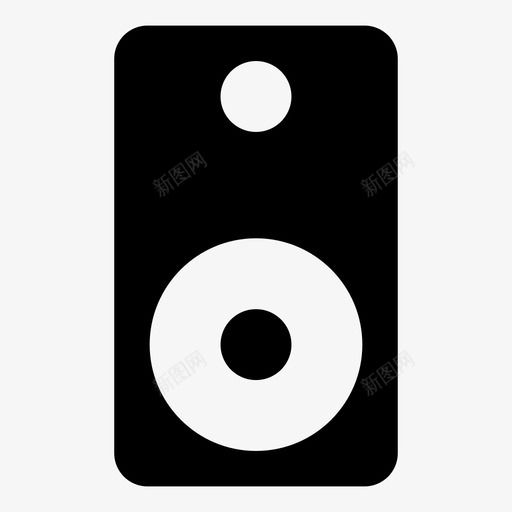 扬声器音频高保真图标svg_新图网 https://ixintu.com 声音 媒体 扬声器 音乐 音量 音频 高保真