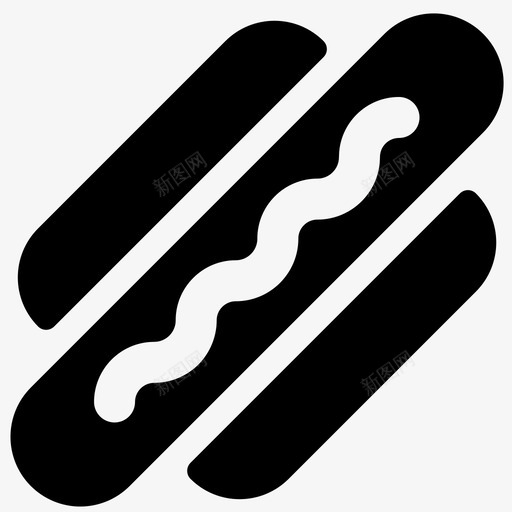 热狗面包吃图标svg_新图网 https://ixintu.com 吃 弗兰克 快餐 热狗 番茄酱 维也纳香肠 肥肉 芥末 面包 香肠