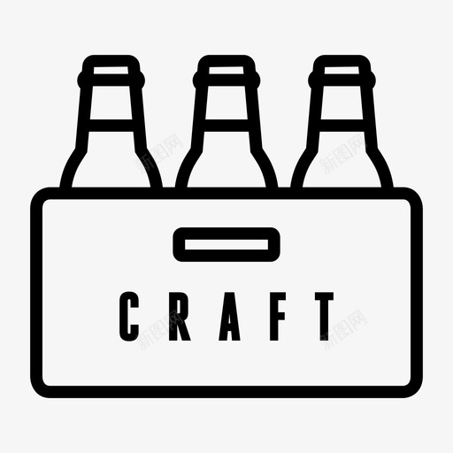 工艺啤酒盒时尚元素图标svg_新图网 https://ixintu.com 工艺啤酒盒 时尚元素