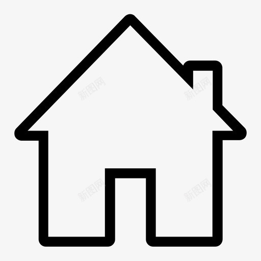 家小屋门图标svg_新图网 https://ixintu.com 主页 家 小屋 房子 门