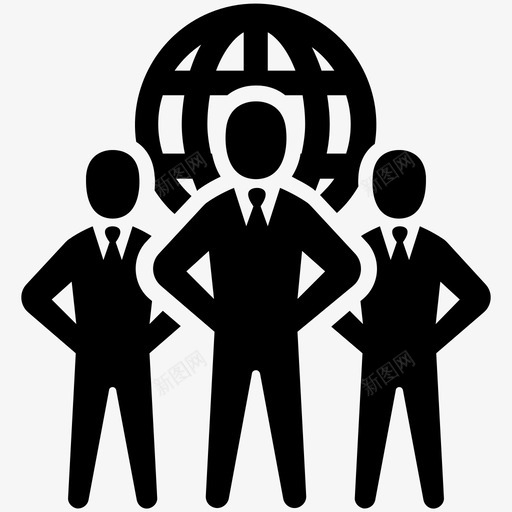 国际商务交易贸易图标svg_新图网 https://ixintu.com 互联网 交易 交易所 全球 国际商务 海外 网络 航运 贸易 集团