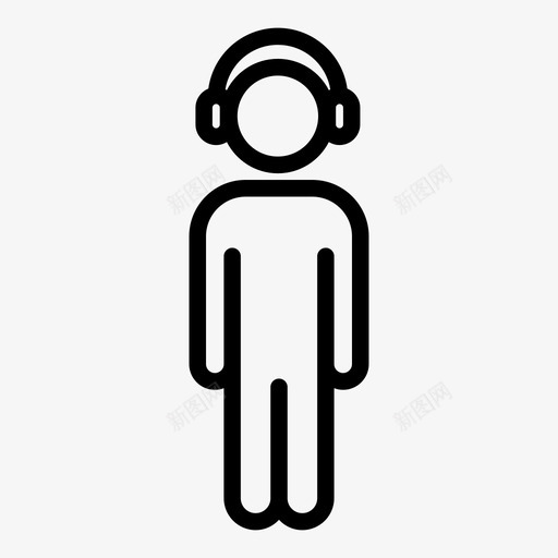 男孩孩子家图标svg_新图网 https://ixintu.com 人 办公室 听 孩子 家 男 男孩 音乐