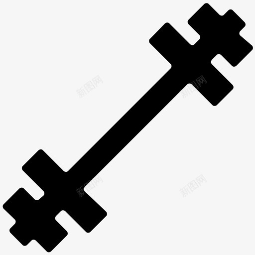 哑铃肌肉锻炼锻炼工具图标svg_新图网 https://ixintu.com 健身 健身工具 健身房 哑铃 工具实心图标 肌肉锻炼 重量 锻炼工具 阻力