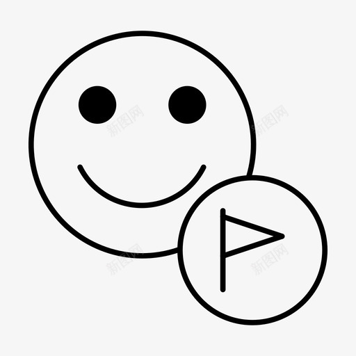 有标记三角形标志笑脸图标svg_新图网 https://ixintu.com 三角形标志 客户 有标记 标记用户 用户操作 笑脸 轮廓 重要