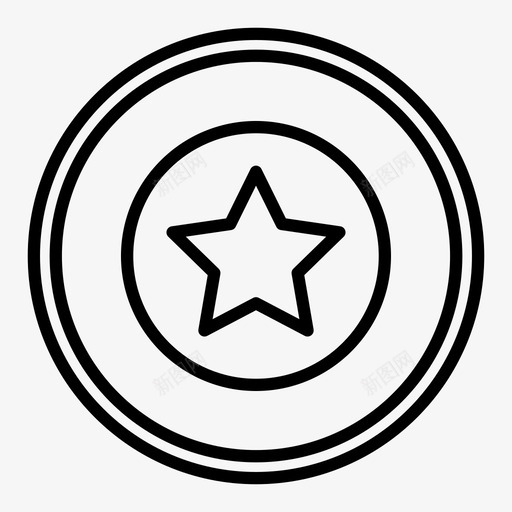 飞盘终极明星图标svg_新图网 https://ixintu.com 明星 游戏 盾牌 碟片 终极 运动 飞盘