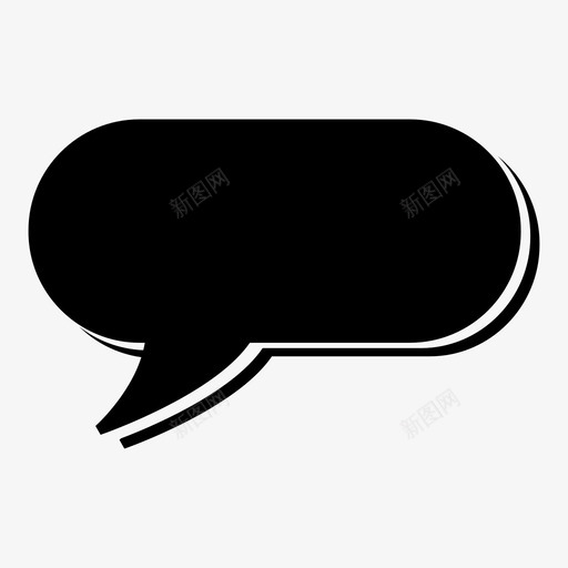 语音气泡消息信使图标svg_新图网 https://ixintu.com 信使 备注 文本 文本消息 消息 短消息 语音气泡 通知 闲聊