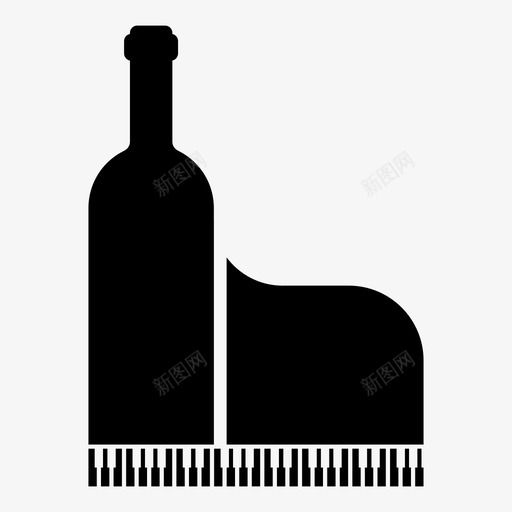 钢琴吧现场音乐酒廊图标svg_新图网 https://ixintu.com 现场音乐 葡萄酒 酒吧 酒廊 酒类 钢琴吧 钥匙 音乐剧 音乐厅