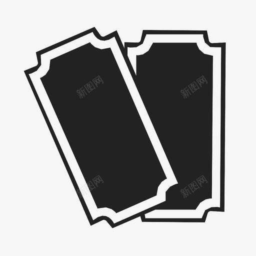 电影票许可证通行证图标svg_新图网 https://ixintu.com 执照 授权 电影 电影票 许可证 通行证
