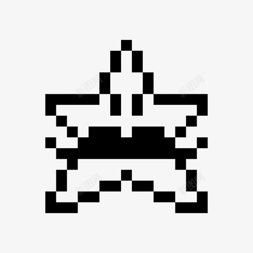 像素星脸面部表情图标svg_新图网 https://ixintu.com 像素 像素星 像素艺术 情绪 胡子 脸 表情符号 面部表情