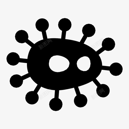 微生物小型病原体图标svg_新图网 https://ixintu.com 小型 微生物 感染 显微镜 病原体 细菌 阿米巴