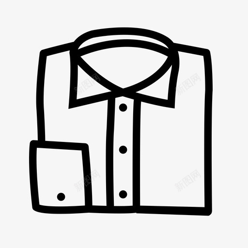 采购产品衬衫折叠衣服t恤图标svg_新图网 https://ixintu.com t恤 休闲 商务 折叠衣服 有领衬衫 服装 洗衣 纽扣 纽扣衬衫 采购产品衬衫