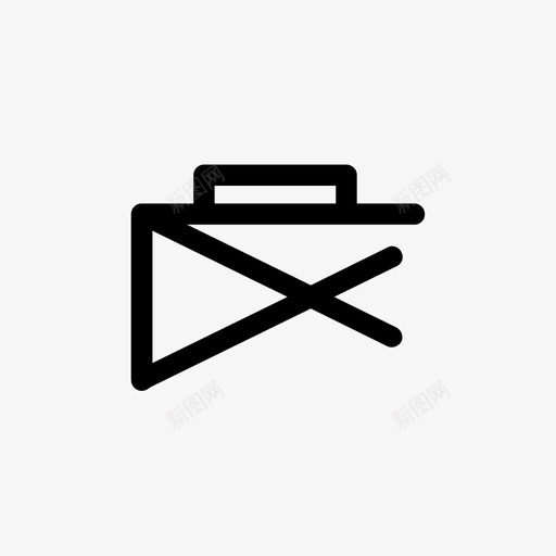 手提箱和帐篷睡眠休息图标svg_新图网 https://ixintu.com 休息 冒险 地点和物体 户外 手提箱和帐篷 物体和地点 睡眠 露营