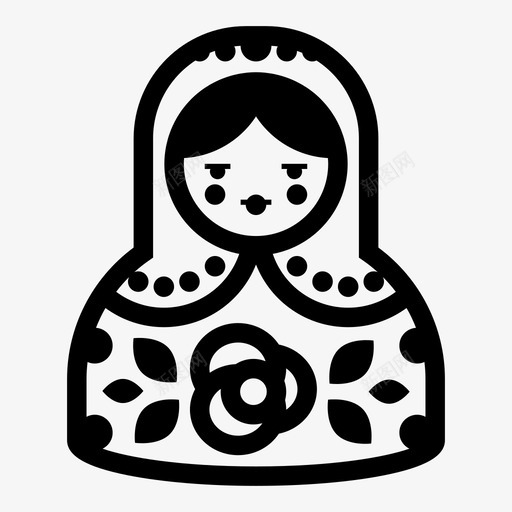 matrioshka洋娃娃筑巢娃娃图标svg_新图网 https://ixintu.com matrioshka 俄罗斯 俄罗斯筑巢娃娃 洋娃娃 筑巢娃娃