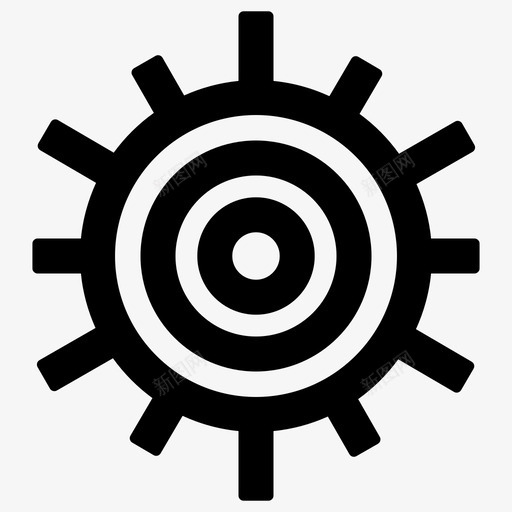 太阳公牛眼靶心图标svg_新图网 https://ixintu.com 公牛眼 天气 太阳 太阳目标 目标 瞄准准心 阳光 靶心