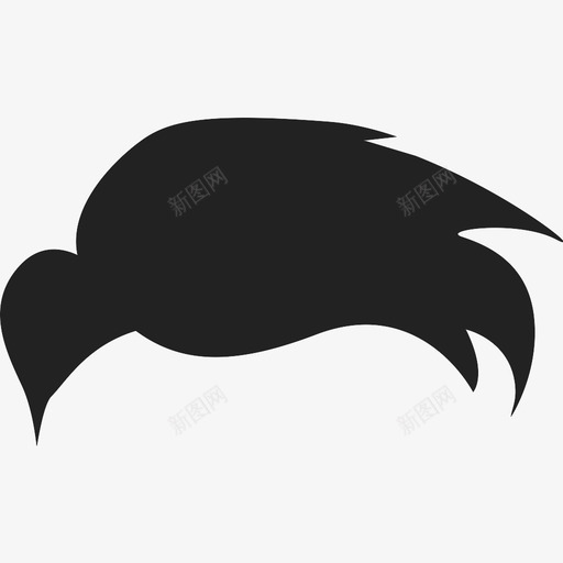 头发发型时尚图标svg_新图网 https://ixintu.com 假发 发型 头发 时尚 洗发水 风格