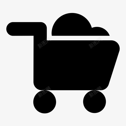 篮子经济型货物图标svg_新图网 https://ixintu.com 商店 推车 篮子 经济型 货物 购物 购物者 购物车 采购