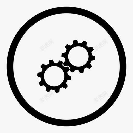 设置齿轮旋转选项图标svg_新图网 https://ixintu.com 旋转 编辑 联锁 设置齿轮 调整 选项 齿轮