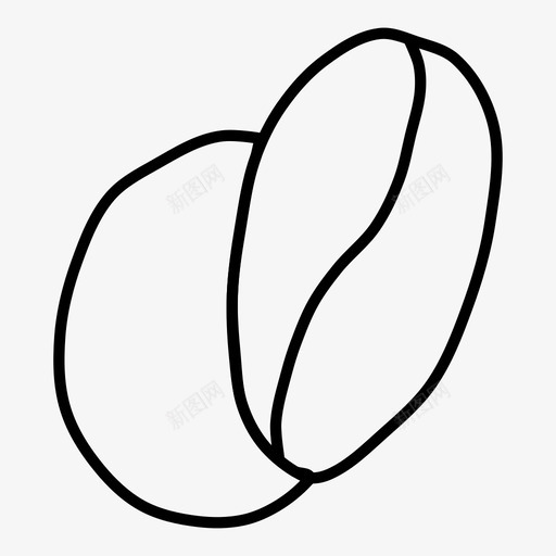 咖啡豆素描豆荚图标svg_新图网 https://ixintu.com 农业 咖啡豆 手绘 栽培 涂鸦 爪哇 素描 豆荚 食物涂鸦