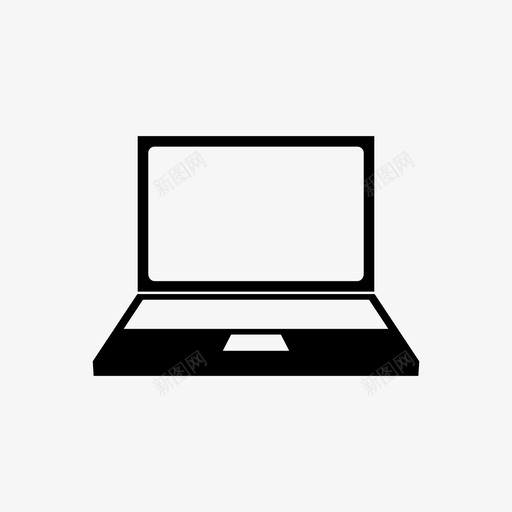 手提电脑个人电脑笔记本电脑图标svg_新图网 https://ixintu.com macbook 个人电脑 手提电脑 科技 笔记本电脑 苹果