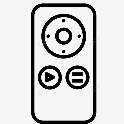 遥控器appleeasy图标svg_新图网 https://ixintu.com apple applevol1 easy 人物 使用 家庭 技术 电视 遥控器