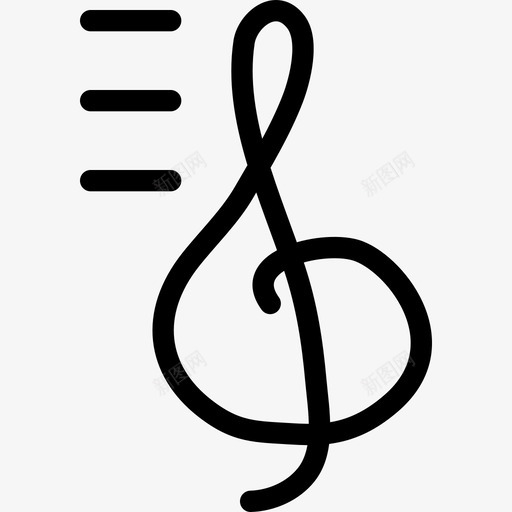 八度高音谱号符号声音图标svg_新图网 https://ixintu.com 八度高音谱号 声音 符号 音符