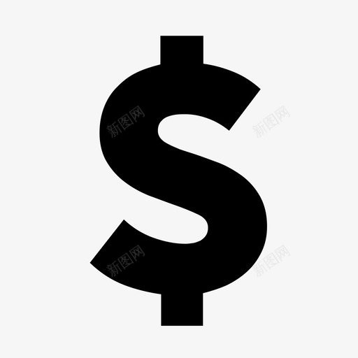 美元钞票现金图标svg_新图网 https://ixintu.com 兑换 支付 现金 硬币 美元 货币 钞票