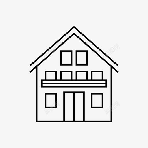 家居住居住空间图标svg_新图网 https://ixintu.com 休息场所 位置 住所 地点 家 小屋 居住 居住空间 房地产 简陋住所