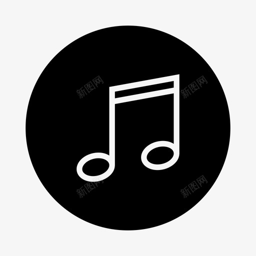 音符音乐会乐器图标svg_新图网 https://ixintu.com 乐器 声音 旋律 曲调 钢琴 音乐会 音符