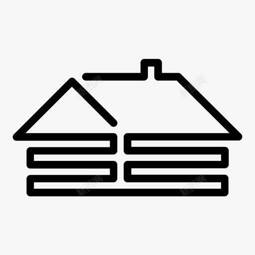 木屋铁盒帐篷图标svg_新图网 https://ixintu.com 家 帐篷 木屋 营地 铁盒 隐蔽处