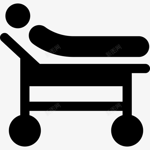 病人担架康复图标svg_新图网 https://ixintu.com 医疗 医院 帮助 康复 担架 病人 病床 药物