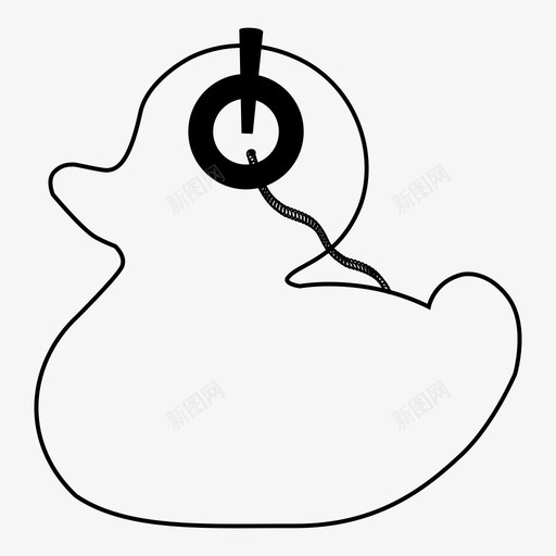 音乐鸭子图标svg_新图网 https://ixintu.com 音乐鸭子