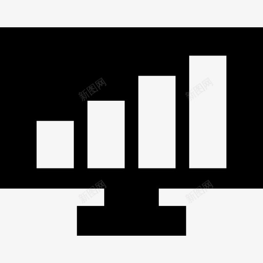 显示器屏幕带条形图形商务图标svg_新图网 https://ixintu.com 商务 带条形图形 显示器屏幕