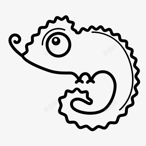 变色龙舌头爬行动物图标svg_新图网 https://ixintu.com 伪装 卷曲 变化 变色龙 宠物 混合 爬行动物 自然 舌头 蜥蜴 颜色