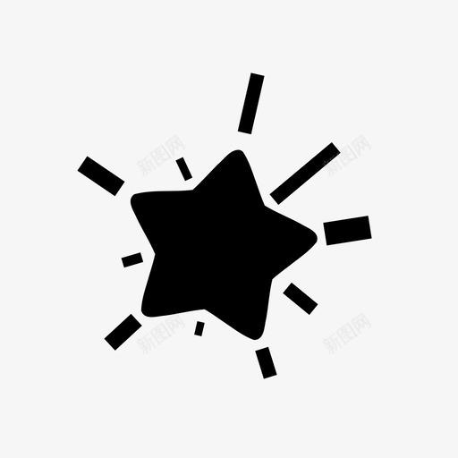 星星光芒光线图标svg_新图网 https://ixintu.com 光 光束 光线 光芒 太空 想法 星星 爆炸 辉光