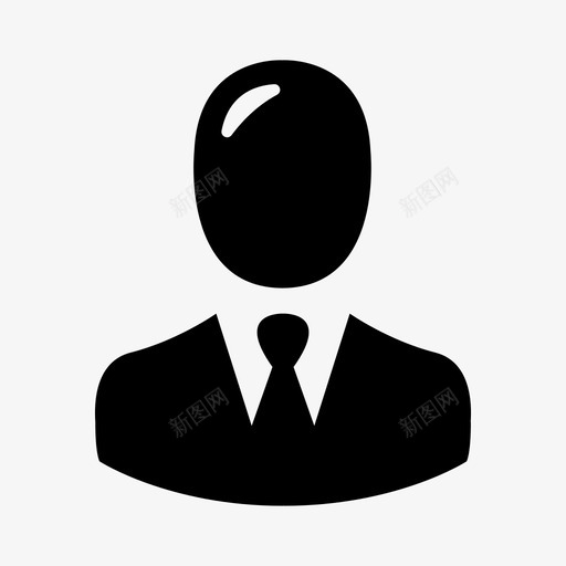 商人用户个人资料图标svg_新图网 https://ixintu.com 专业人士 个人资料 商人 头像 泡泡糖 用户 男性