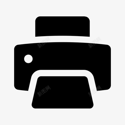 打印机技术外围设备图标svg_新图网 https://ixintu.com 外围设备 打印机 技术 文件打印机 硬件 纸张 设备