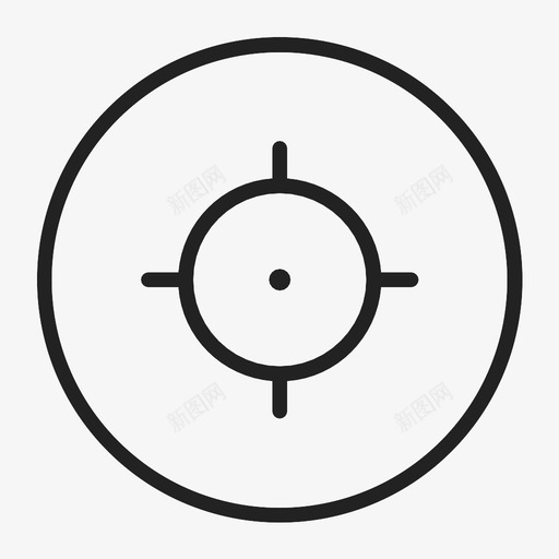 位置十字准线gps图标svg_新图网 https://ixintu.com gps 位置 十字准线 地图 地图标记 导航 目标