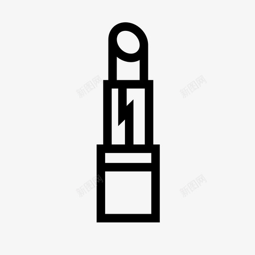 唇膏化妆品唇彩图标svg_新图网 https://ixintu.com 化妆 化妆品 唇彩 唇膏