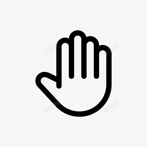 手张开手掌张开手图标svg_新图网 https://ixintu.com 人 停止 停止手 右手 张开手 张开手掌 手 手手势 敬礼 触摸