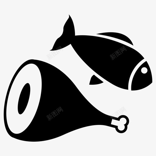 肉商和鱼贩牛肉屠宰图标svg_新图网 https://ixintu.com 屠宰 市场部 牛肉 猪肉 肉 肉商和鱼贩 肉类种类
