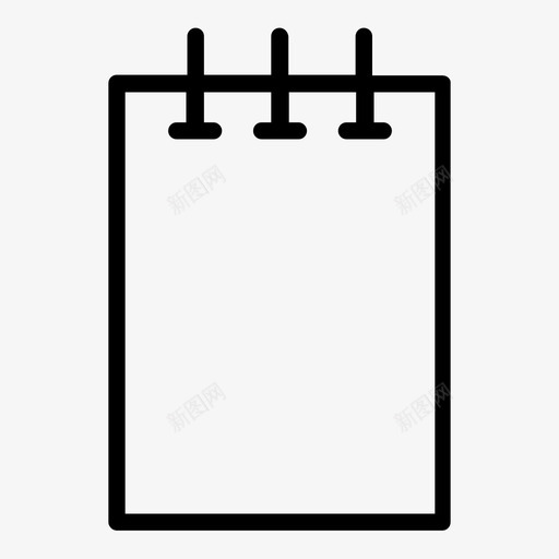 记事本螺旋形学校图标svg_新图网 https://ixintu.com 信件 办公室 学校 抄写 文件 笔记 笔记本 纸张 螺旋形 记事本