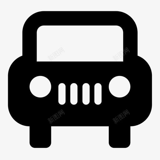 汽车城市车道图标svg_新图网 https://ixintu.com 城市 带格栅的汽车 汽车 车辆 车道 运输 道路