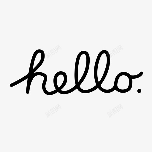 hello.图标svg_新图网 https://ixintu.com hello.
