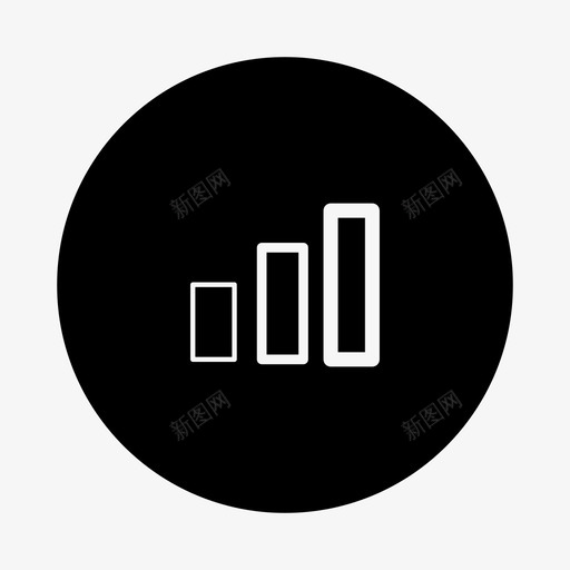 柱状图上升增加图标svg_新图网 https://ixintu.com 上升 分析 图形 图表统计 增加 数据 条形图 柱状图 统计