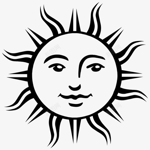 阳光微笑笑脸图标svg_新图网 https://ixintu.com 古色古香 微笑 白天 笑脸 阳光